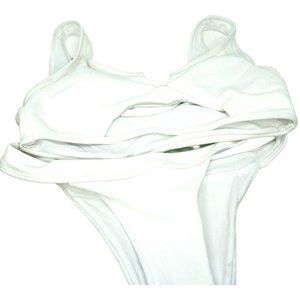 White Ribbed Bikini Set